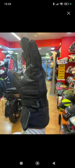 Guantes invierno de moto negros