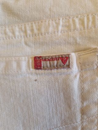 Minigonna in denim bianca Guess