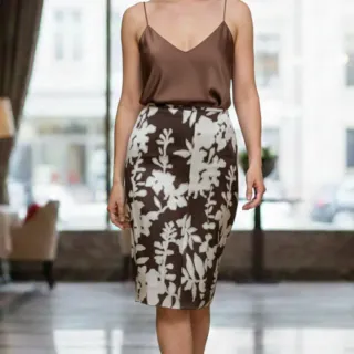 Falda estampada floral