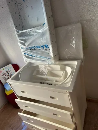 Cambiador bañera bebé