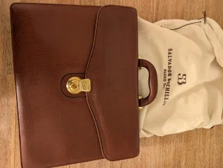 Maletín piel marrón Salvador Bachiller