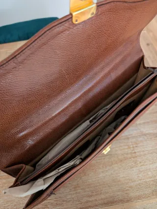 Maletín piel marrón Salvador Bachiller