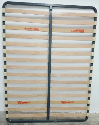 Somier de lamas de madera y metal 135x180