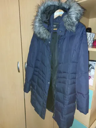 Abrigo de plumas ONLY azul