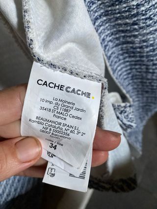 Chaqueta Cache Cache Mujer Azul