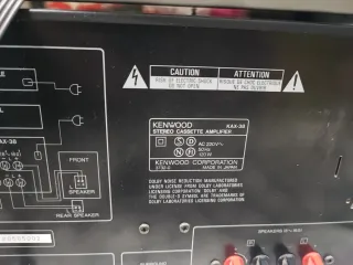 Equipo Kenwood KD-37R, KT-38L, KAX-38