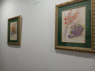 Cuadros decorativos dorados y verdes