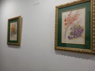 Cuadros decorativos dorados y verdes