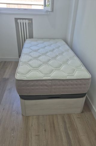 Canapé Cama Nuevo Blanco/Gris