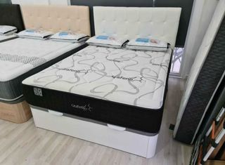 Canapé Cama Nuevo Blanco/Gris