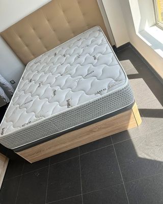 Canapé Cama Nuevo Blanco/Gris