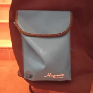 Carro de la compra negro y azul