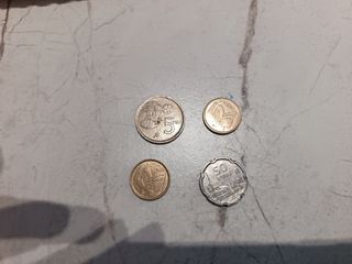 Lote monedas antiguas: 25, 50 y 100 pesetas