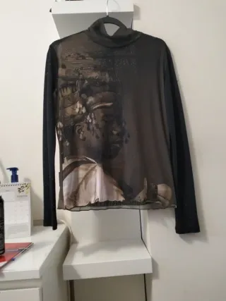 Camiseta Desigual manga larga estampada