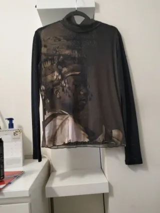 Camiseta Desigual manga larga estampada