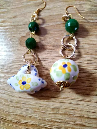 Orecchini ceramica fatti a mano