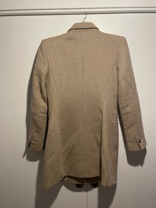 Abrigo elegante Zara lana beige