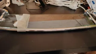 Mensola bagno vetro e metallo