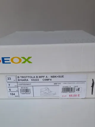 Botas calidas Geox niño piel Waterproof marron n23