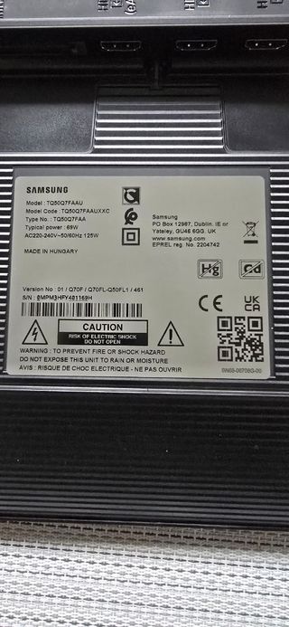 Piezas TV Samsung TQ50Q7FAAU