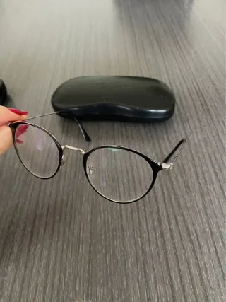 Gafas Ray-Ban Montura Metálica Redonda Negra/Plata