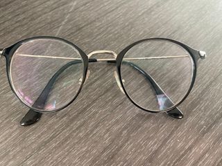 Gafas Ray-Ban Montura Metálica Redonda Negra/Plata