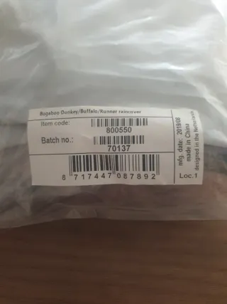 Funda impermeable Bugaboo para cochecito