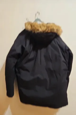 Parka Columbia Hombre Negra con Capucha