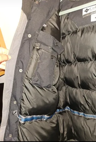 Parka Columbia Hombre Negra con Capucha