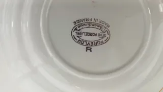 Set di 6 piatti antichi in porcellana L amandinoise