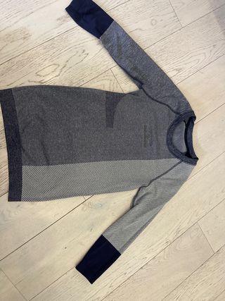 Camiseta Adidas Térmica Mujer Azul/Gris