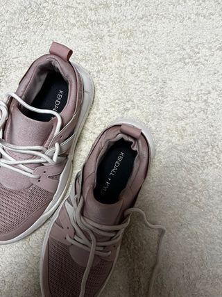 Zapatillas deportivas mujer rosa y blanco