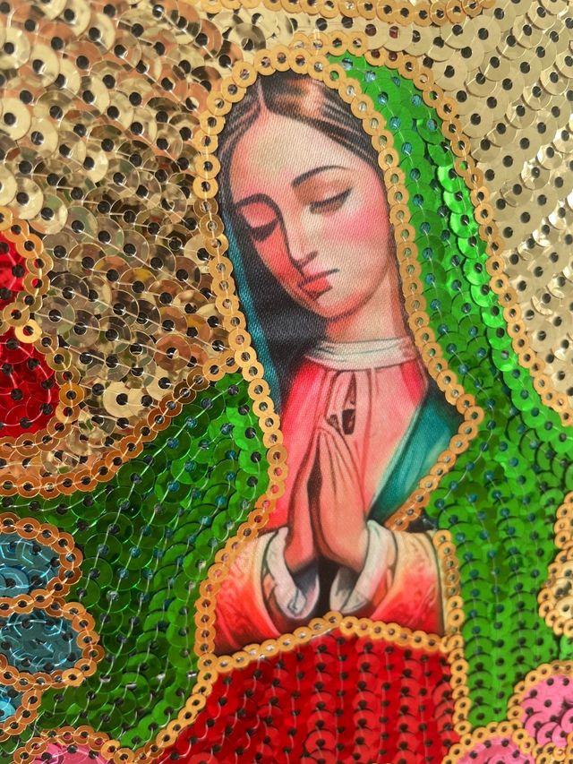 Parche Virgen de Guadalupe Lentejuelas
