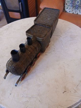 Trenino in vimini decorativo