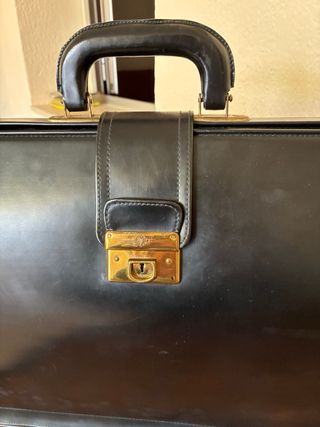 Maletín vintage negro