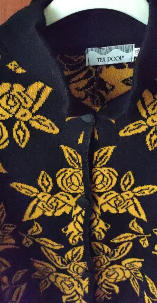 Cardigan 30% lana merinos, XXL