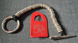 Pulsera Uno de 50 Plata y Negro