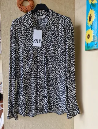 Blusa Zara Viscosa Nuova con cartellino Taglia M