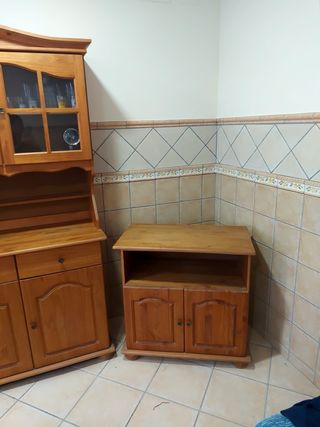 Conjunto comedor madera