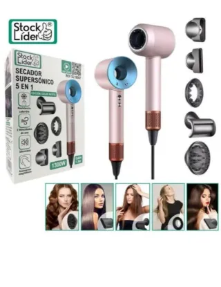 Secador Supersónico 5 en 1 Rosa