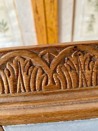 Salvamanteles antiguo cerámica esmaltada