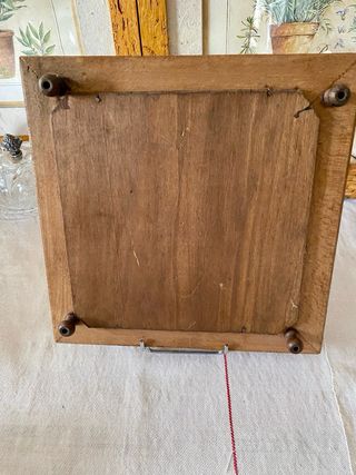 Salvamanteles antiguo cerámica esmaltada