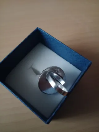 Anillo Relicario plata de ley amatista