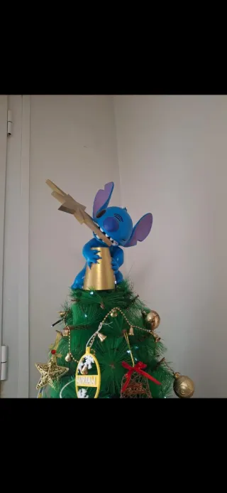 Figura Stitch Adorno Árbol Navidad