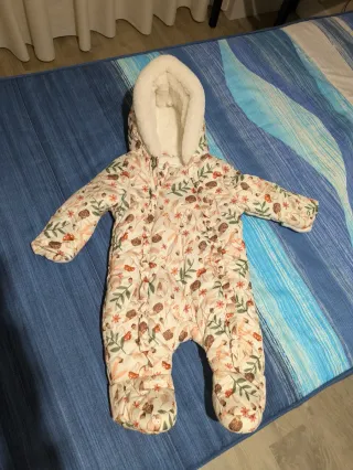 2 Monos de  invierno bebé 0-6 meses.