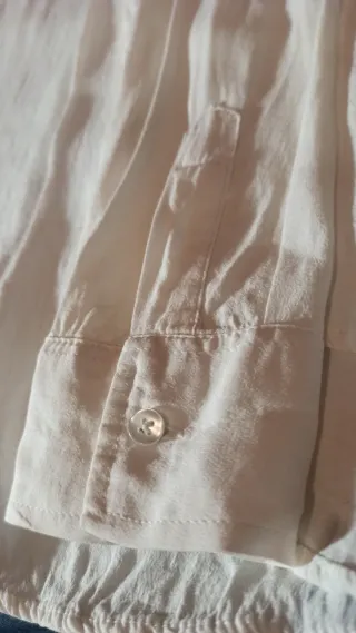 Camisa Mango Blanca Manga Larga Talla M