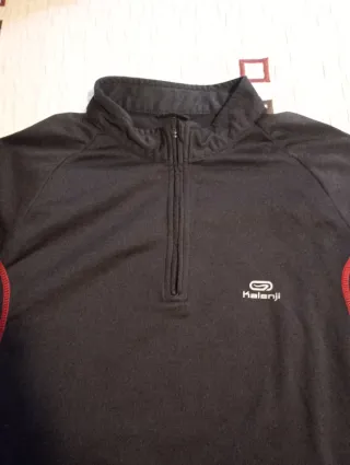 Sudadera térmica entrenamiento Kalenji negra