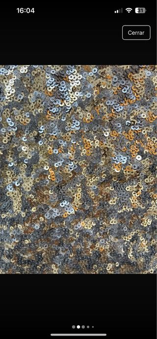 Vestido dorado lentejuelas