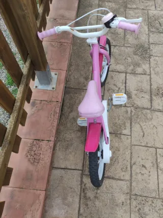 Bicicleta niña 14'' rosa