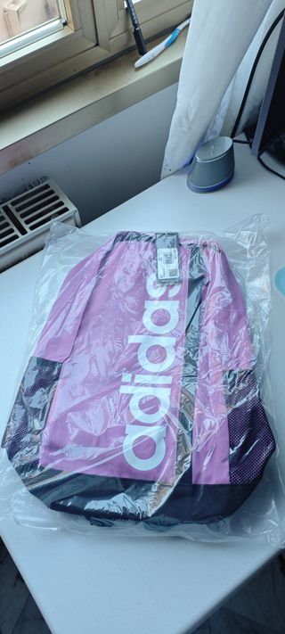 Zaino Adidas Essentials Linear Rosa Nero